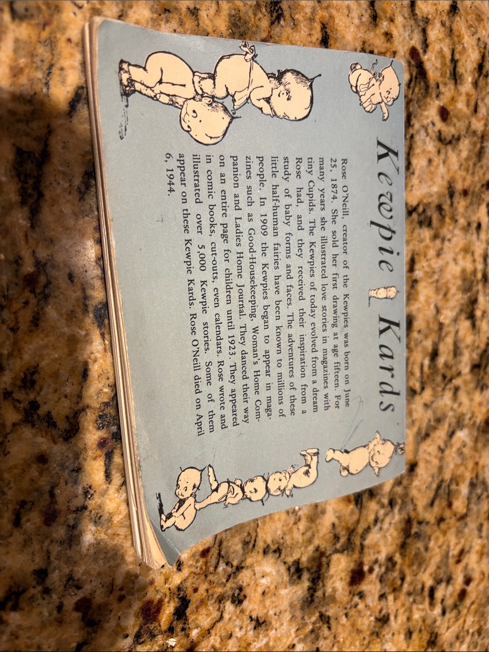 Keapie Kards Vintage Blue Booklet - Decorative Stationery